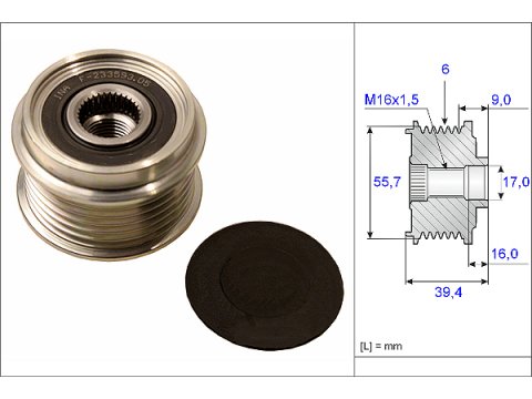 Alternatör Kasnagı Polo Cordoba Ibıza Fabıa 01-10 03D903119A